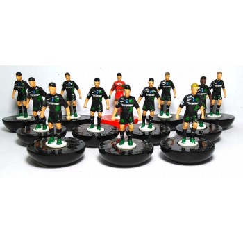 Subbuteo Andrew Table Soccer Panathinaikos away 2017-18 on Classic Hasbro Bases
